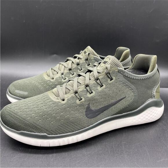 Nike Free RN 2018 Cargo Khaki Black Sequoia 942836-300 Men's Running size 8.5 - Picture 5 of 5